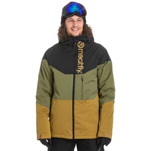 Meatfly sNB & SKI bunda Hoax 2 Black Gr. Leaves Golden Olive St. | Černá | Velikost M