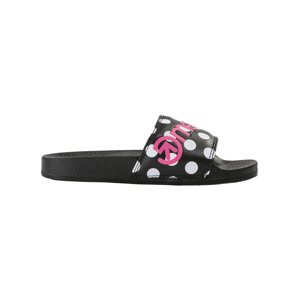Meatfly dámské pantofle Hudson White Dot/Pink | Černá | Velikost 38 EU
