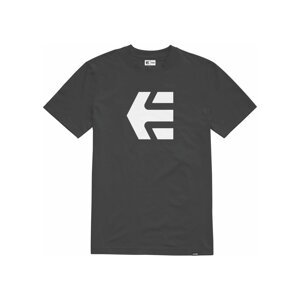 Etnies pánské tričko Icon Black/White | Černá | Velikost XXL