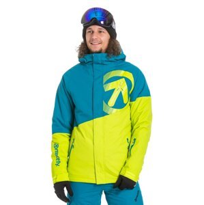 Meatfly pánská SNB & SKI bunda Bang Teal/Acid Lime | Modrá | Velikost XXS