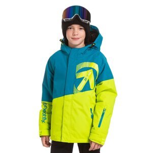 Meatfly dětská SNB & SKI bunda Bangito Teal/Acid Lime | Modrá | Velikost 158