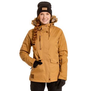 Meatfly dámská SNB & SKI bunda Athena Premium Almond | Hnědá | Velikost XL