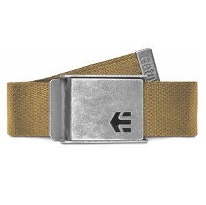 Etnies pánský pásek Arrow Web Belt Tobacco | Šedá | Velikost One Size