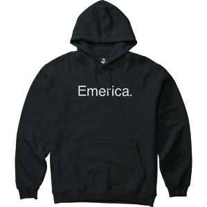 Emerica pánská mikina Pure Logo Hood Black | Černá | Velikost L