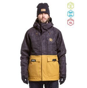 Meatfly pánská SNB & SKI bunda Vertigo Wood/Morph Black | Černá | Velikost XL