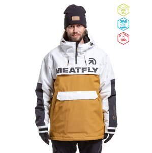 Meatfly pánská SNB & SKI bunda Zenith Wood/White | Bílá | Velikost L