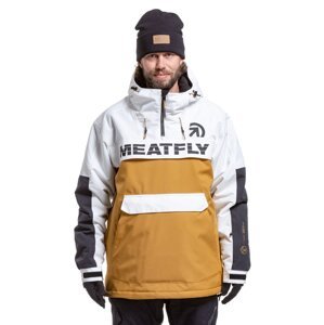 Meatfly pánská SNB & SKI bunda Zenith Wood/White | Bílá | Velikost XXL