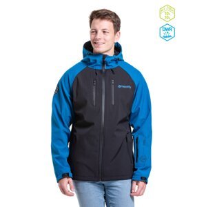 Meatfly pánská softshell bunda Rasmussen Ocean Blue/Black | Černá | Velikost XL