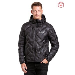 Meatfly pánská péřová bunda Denial Morph Black | Černá | Velikost L