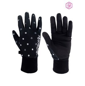 Meatfly dámské rukavice Powerstretch Black Dots | Černá | Velikost M