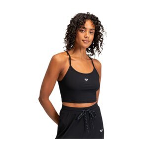 Roxy dámské tílko Rise & Vibe Rib Tank Anthracite | Černá | Velikost L