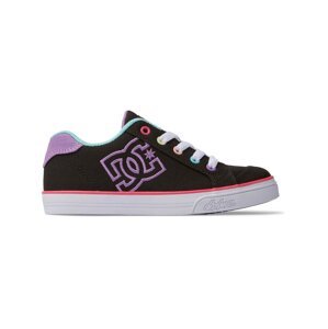 Dc shoes dětské boty Chelsea Black/Multi Stripe | Černá | Velikost 5 US