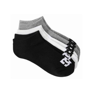 Dc shoes pánské ponožky SPP DC Ankle 3P Assorted | Černá | Velikost One Size