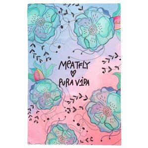 Pura vida rychleschnoucí osuška Meatfly X Mint Flowers | Modrá | Velikost 100 x 150 cm