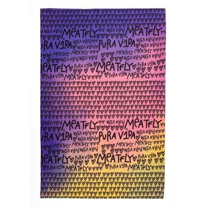 Pura vida rychleschnoucí osuška Meatfly X Peach Flowers | Růžová | Velikost 100 x 150 cm