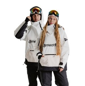 Meatfly unisex SNB & SKI bunda Maddie Clouds White | Bílá | Velikost L