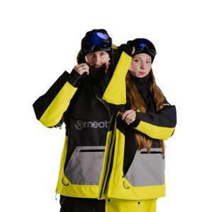 Meatfly unisex SNB & SKI bunda Maddie Grey lime | Šedá | Velikost XL