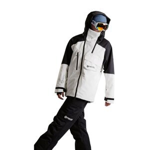 Meatfly pánská SNB & SKI bunda Blake Clouds White | Bílá | Velikost XL
