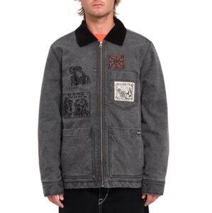 Volcom pánská bunda Fa Keutchi Jacket Black | Černá | Velikost L | 100% bavlna