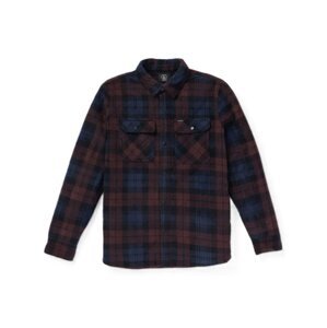 Volcom pánská bunda Bowered Fleece Ls Merlot | Červená | Velikost XL