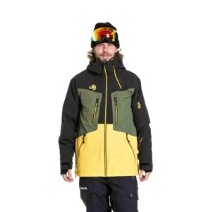 Meatfly pánská SNB & SKI bunda Cronos Black / Solar Power | Černá | Velikost L