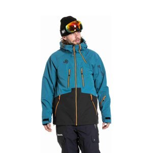 Meatfly pánská SNB & SKI bunda Cronos Black / Deep Ocean | Černá | Velikost XL
