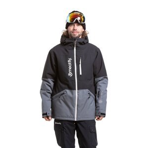 Meatfly pánská SNB & SKI bunda Helios Dark Grey / Black | Černá | Velikost XL