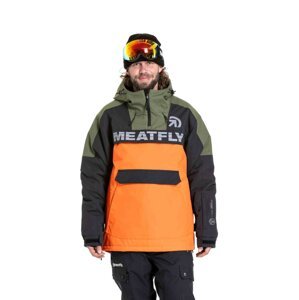 Meatfly pánská SNB & SKI bunda Zenith Orange / Black | Černá | Velikost XL