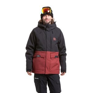 Meatfly pánská SNB & SKI bunda Vertigo Merlot / Black | Černá | Velikost L