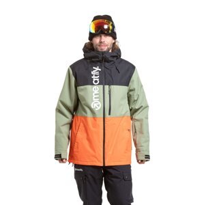 Meatfly pánská SNB & SKI bunda Manifold Black / Orange | Černá | Velikost L