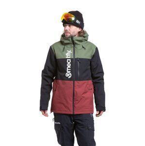 Meatfly pánská SNB & SKI bunda Manifold Bronze Green / Merlot | Zelená | Velikost L