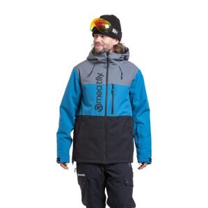 Meatfly pánská SNB & SKI bunda Manifold Blue / Black | Černá | Velikost XL