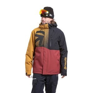 Meatfly pánská SNB & SKI bunda Shader Wood / Merlot | Hnědá | Velikost XL