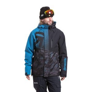 Meatfly pánská SNB & SKI bunda Shader Blue / Mossy Petrol | Modrá | Velikost L