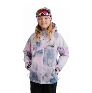 Meatfly dětská SNB & SKI bunda Deliah Clouds Pink | Růžová | Velikost 158 (12y)