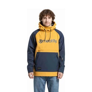 Meatfly pánská softshell bunda Jax Saphire Blue / Camel | Žlutá | Velikost XL