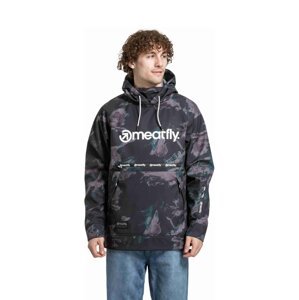 Meatfly pánská softshell bunda Jax Mossy Botanical | Černá | Velikost L