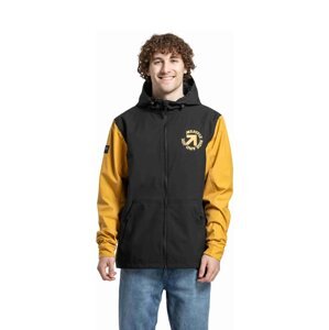 Meatfly pánská street bunda Finn Black / Camel | Černá | Velikost XXL