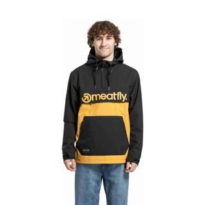 Meatfly pánská street bunda Garen Black / Camel | Černá | Velikost S