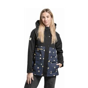 Meatfly dámská street bunda Xita Yellow Dots | Černá | Velikost XL
