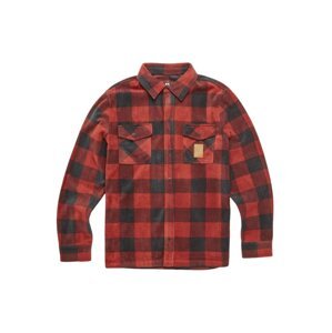 Etnies pánská košile Woodsman Fleece Brick | Červená | Velikost L