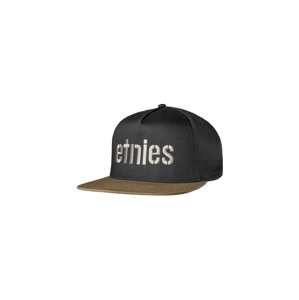 Etnies kšiltovka Corp Snapback Black/Brown | Černá | Velikost One Size