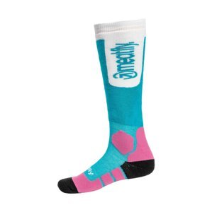 Meatfly sNB & SKI ponožky Leeway Turquoise | Modrá | Velikost S