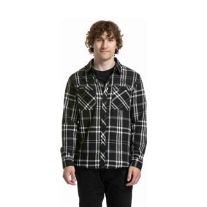 Meatfly pánská košile Kurt Black | Černá | Velikost M | 100% bavlna