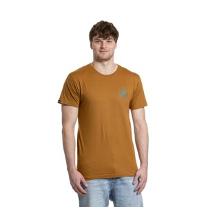 Meatfly pánské tričko Arrow Gold Brown | Hnědá | Velikost XL | 100% bavlna