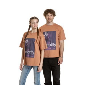 Meatfly unisex tričko Junglist Pink Leaf | Růžová | Velikost L/XL | 100% bavlna