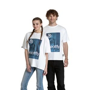 Meatfly unisex tričko Junglist Blue Leaf | Modrá | Velikost M/L | 100% bavlna