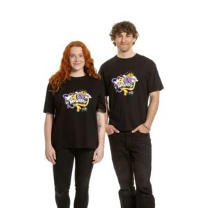 Meatfly unisex tričko Carter 30 Groove Black | Černá | Velikost M/L | 100% bavlna