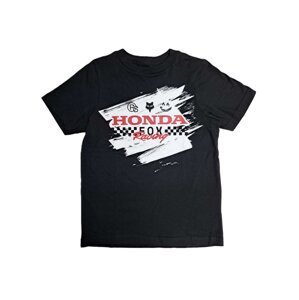 Fox dětské tričko X Honda Ss Black | Černá | Velikost L | 100% bavlna