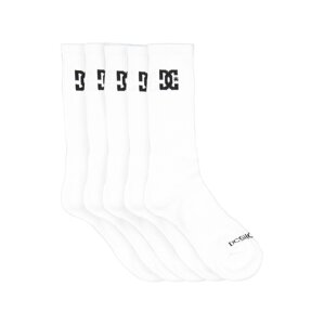 Dc pánské ponožky Shoes Spp Crew Five Pack Snow White | Bílá | Velikost One Size